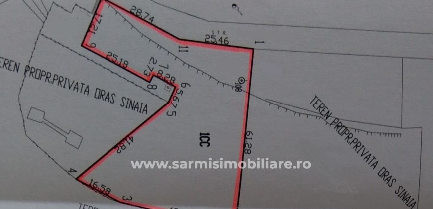 Teren 2699mp. de Vanzare in Orasul Sinaia Cartier Platou Izvor