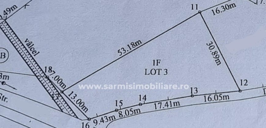 Teren 1035 mp. Breaza de vanzare